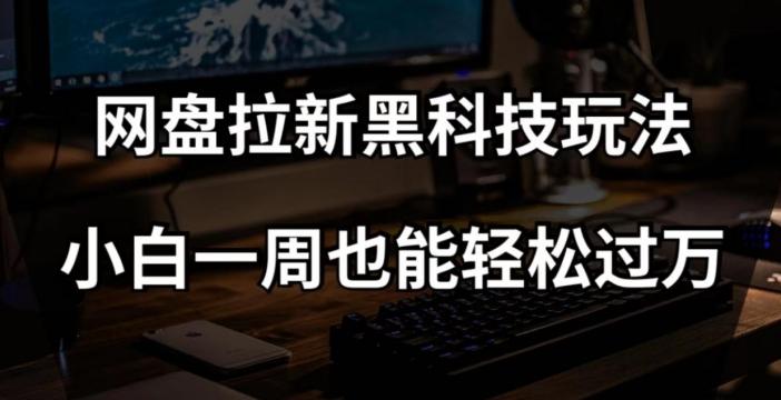 网盘拉新黑科技玩法，小白一周也能轻松过万【全套视频教程+黑科技】【揭秘】-小鹏项目网