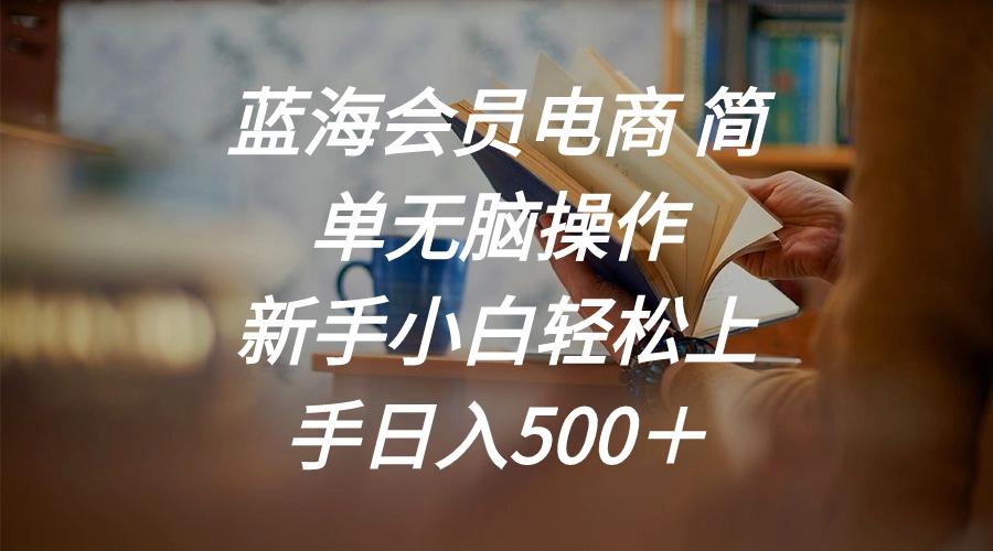 蓝海会员电商 简单无脑操作 新手小白轻松上手日入500＋-小鹏项目网
