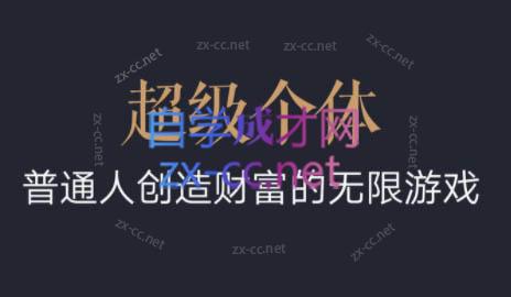 超级个体·普通人创造财富的无限游戏-小鹏项目网