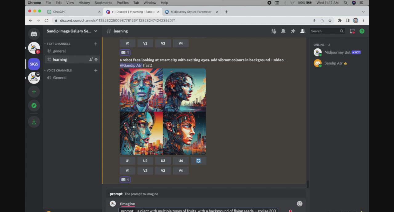 图片[2]-ChatGPT4 和 MidJourney AI 绘画聊天革命性指南教程-33节视频课-中英字幕-小鹏项目网