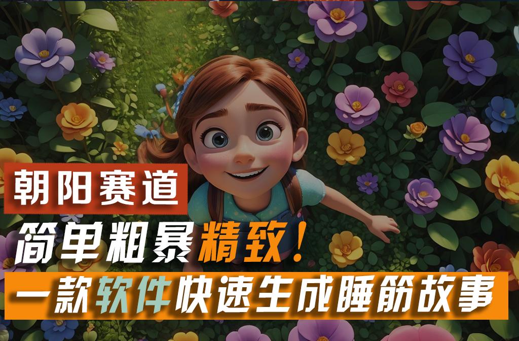 利用一款软件5分钟一条爆款睡筋故事，简单粗暴精致！小白月入2w+-小鹏项目网