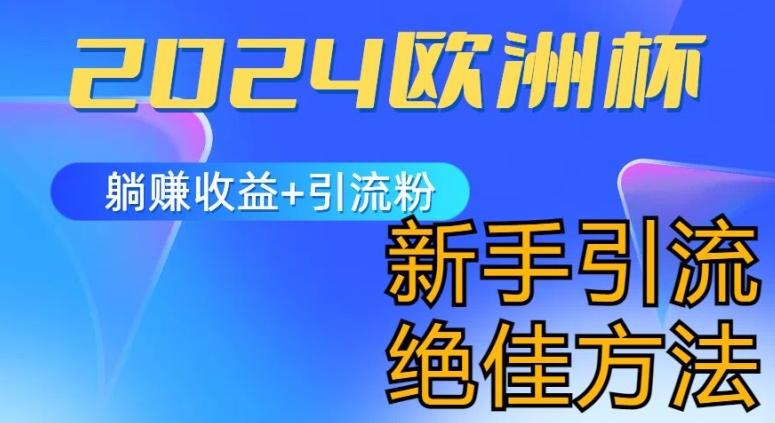 2024欧洲杯风口的玩法及实现收益躺赚+引流粉丝的方法，新手小白绝佳项目【揭秘】-小鹏项目网