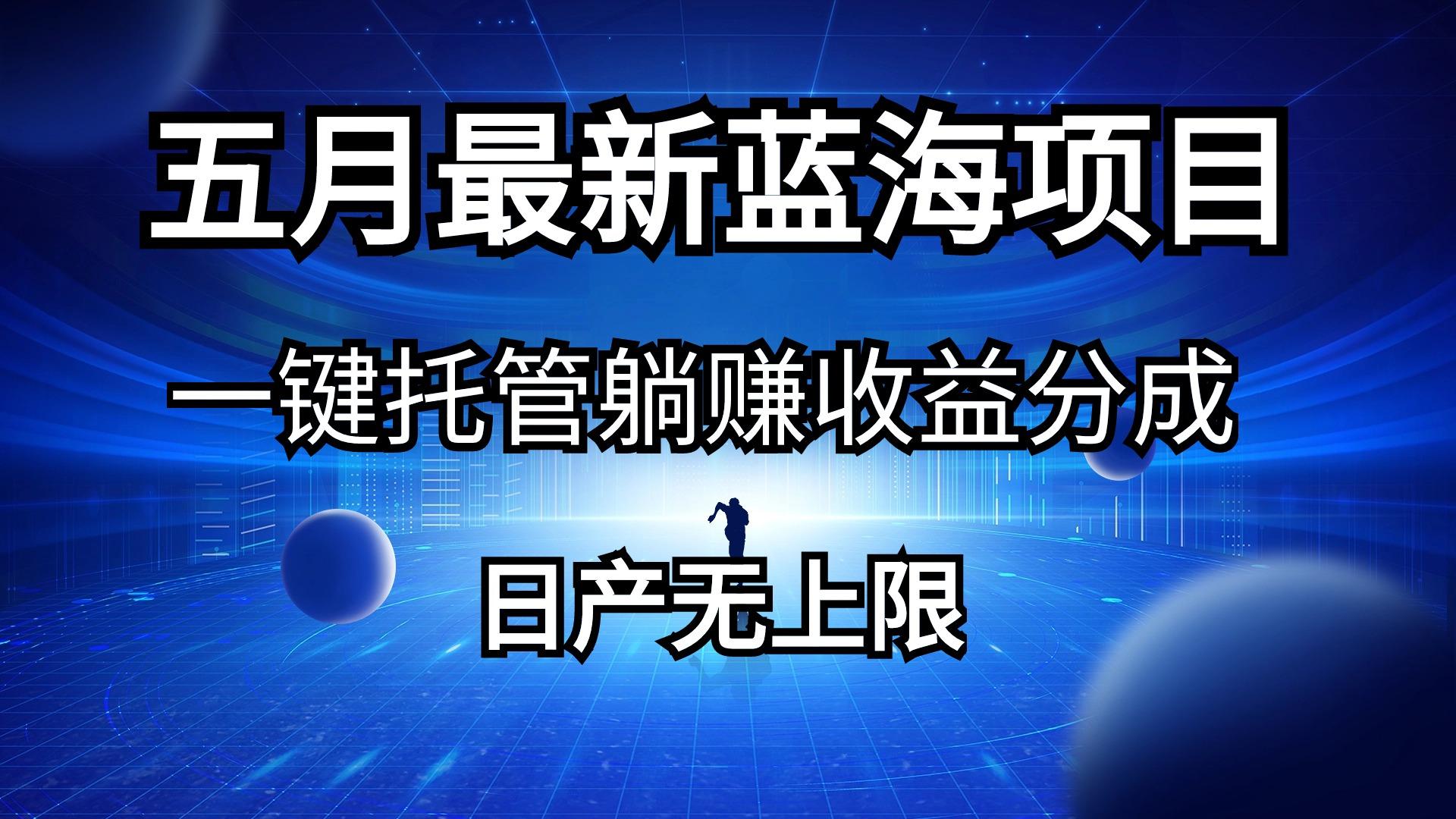 五月刚出最新蓝海项目一键托管 躺赚收益分成 日产无上限-小鹏项目网
