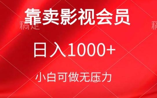 靠卖影视会员，日入1000+，落地保姆级教程，新手可学【揭秘】-小鹏项目网