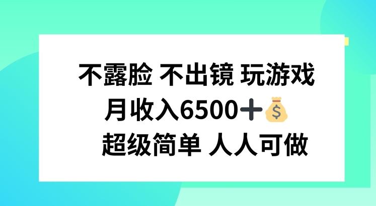 不露脸 不出境 玩游戏，月入6500 超级简单 人人可做【揭秘】-小鹏项目网