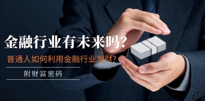 某付费文章：金融行业有未来吗？普通人如何利用金融行业发财?(附财富密码-小鹏项目网