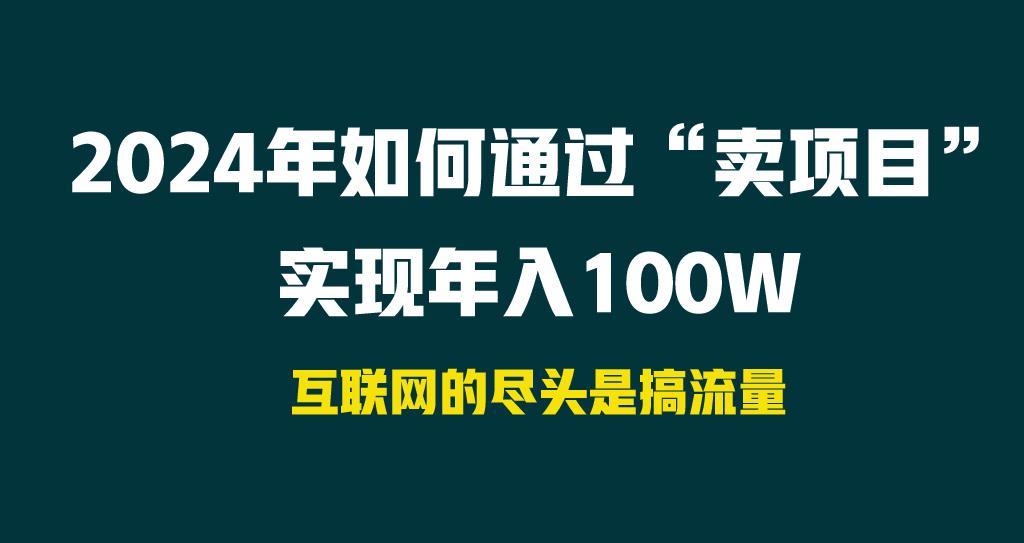 2024年如何通过“卖项目”实现年入100W-小鹏项目网