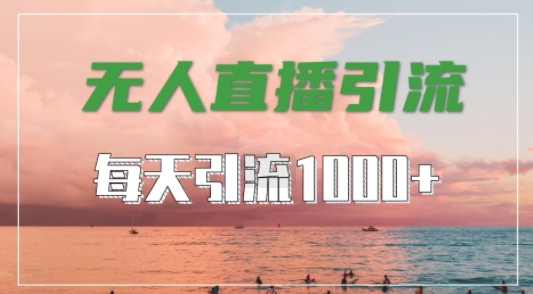 抖音快手视频号全平台通用，无人直播引流法，超暴力引流1000+高质量精准创业粉【揭秘】-小鹏项目网