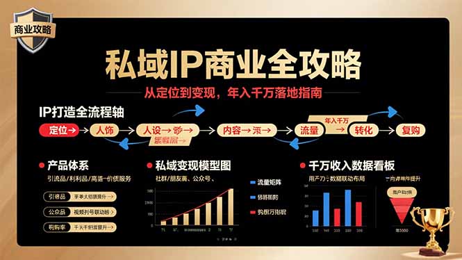 私域IP商业全攻略，从定位到变现，年入千万落地指南-小鹏项目网