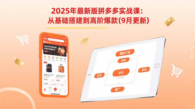 2025年最新版拼多多实战课：从基础搭建到高阶爆款(9月更新-小鹏项目网