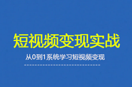 杨磊老师·2025短视频变现实战课-小鹏项目网