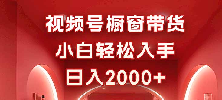 视频号橱窗带货，小白轻松入手，日入2000+-小鹏项目网