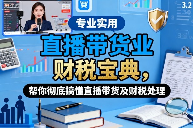 直播带货业财税宝典，帮你彻底搞懂直播带货及财税处理-小鹏项目网