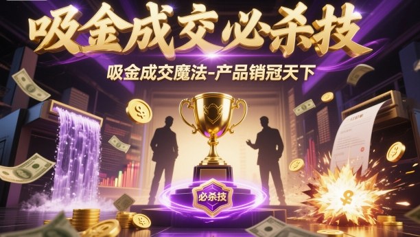 吸金成交必杀技，吸金成交魔法-产品销冠天下-小鹏项目网