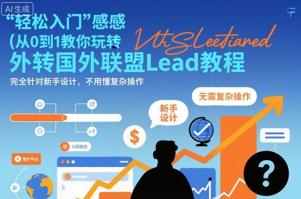 国外联盟賺美刀项目，从0到1教你玩转国外联盟Lead教程，纯新手可操作性100%-小鹏项目网