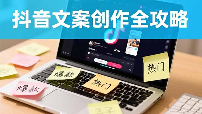 抖音文案创作全攻略：爆款标题九大绝招,100个模版直接套用,月入过万不是梦-小鹏项目网