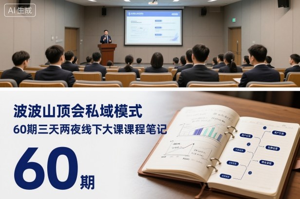 波波山顶会私域模式60期三天两夜线下大课课程笔记(文档)-小鹏项目网
