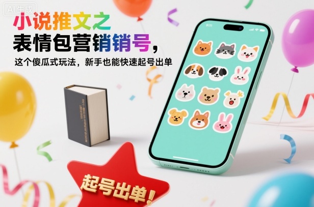 小说推文之表情包营销号，这个傻瓜式玩法，新手也能快速起号出单-小鹏项目网