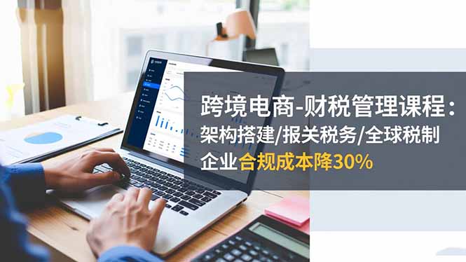 跨境电商-财税管理课程：架构搭建/报关税务/全球税制，企业合规成本降30%-小鹏项目网