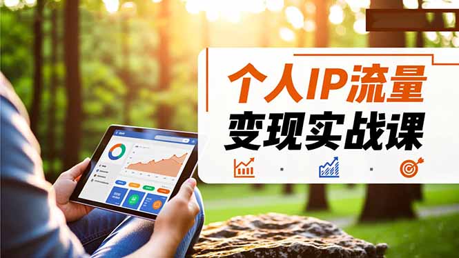 个人IP流量变现实战课，涵盖多平台引流、打造个人IP并实现稳定流量变现-小鹏项目网