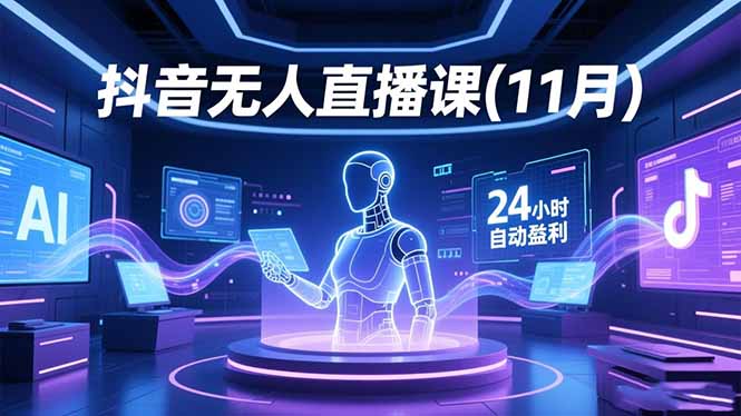 抖音无人直播课(11月-小鹏项目网