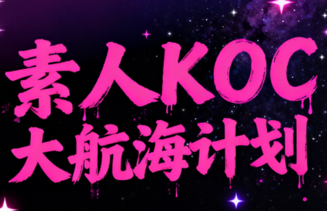 超萌素人KOC大航海计划-小鹏项目网
