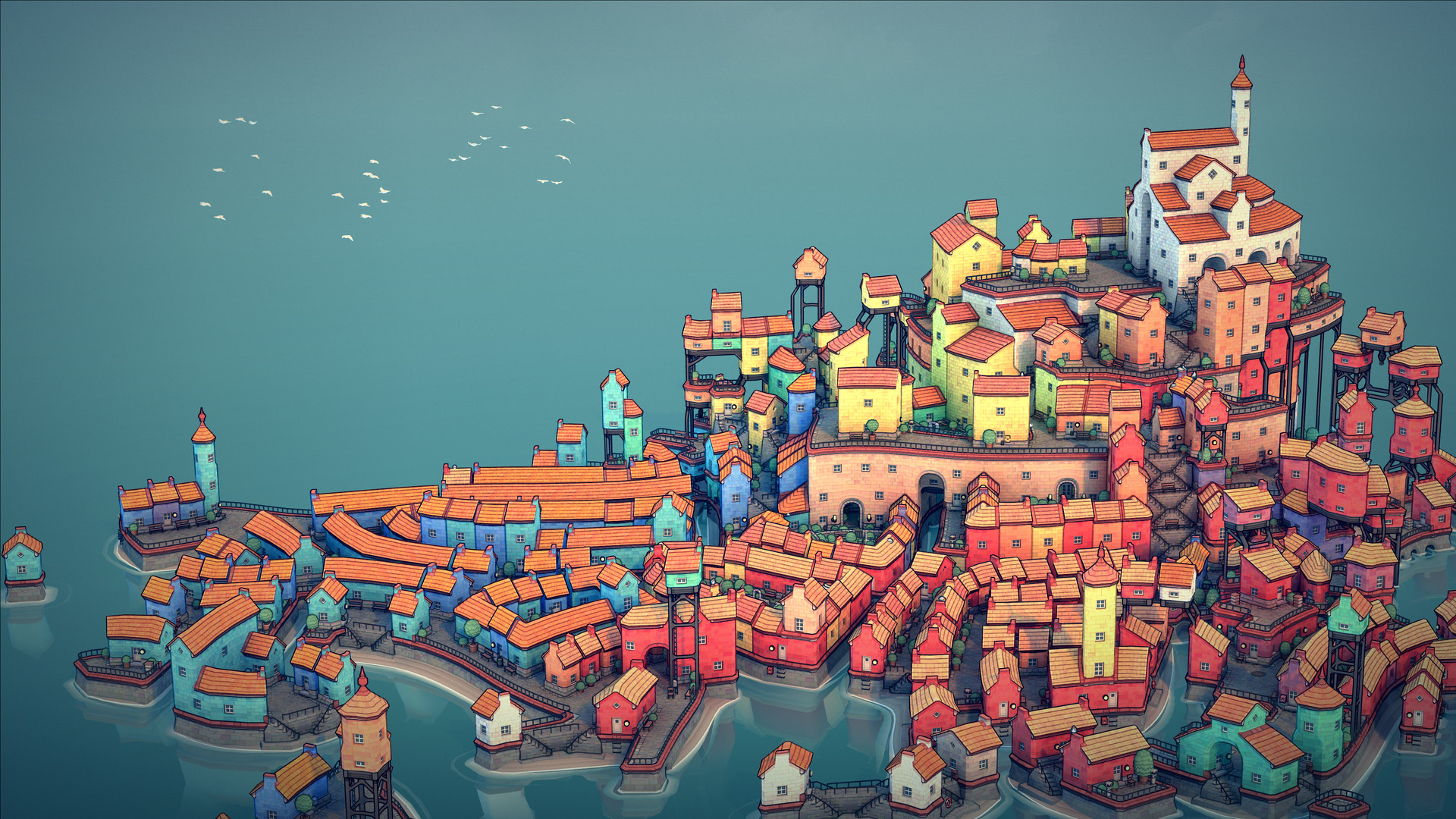 《城镇设计师 Townscaper》Switch中文版NSP下载 – 含1.0.1补丁-小鹏项目网