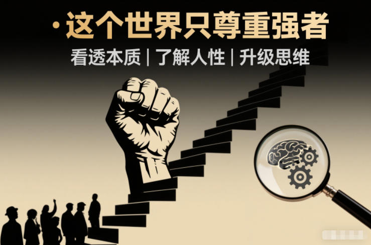 开悟1.0：这个世界只尊重强者，看透本质-了解人性-升级思维-小鹏项目网