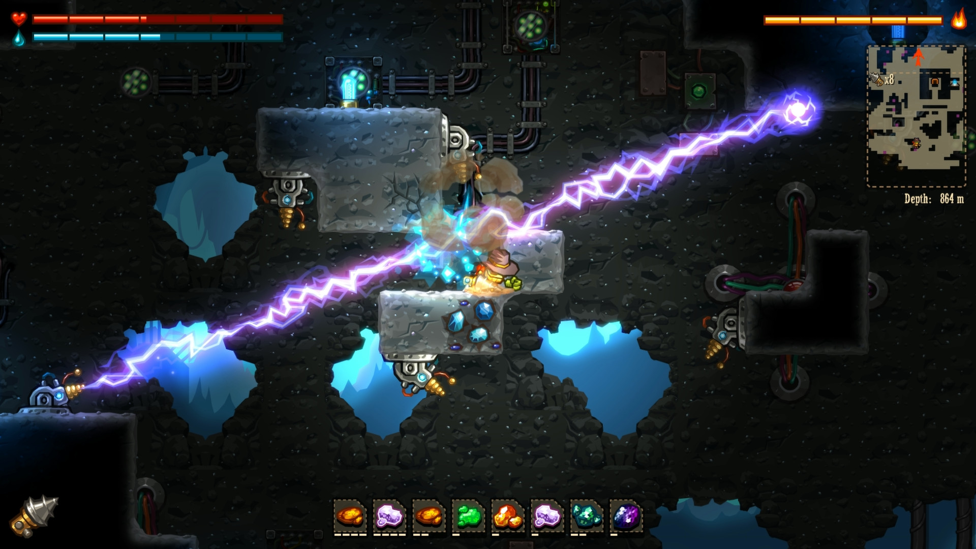 《蒸汽世界：挖掘 SteamWorld Dig》Switch英文版NSP下载 – 含1.12.0补丁-小鹏项目网