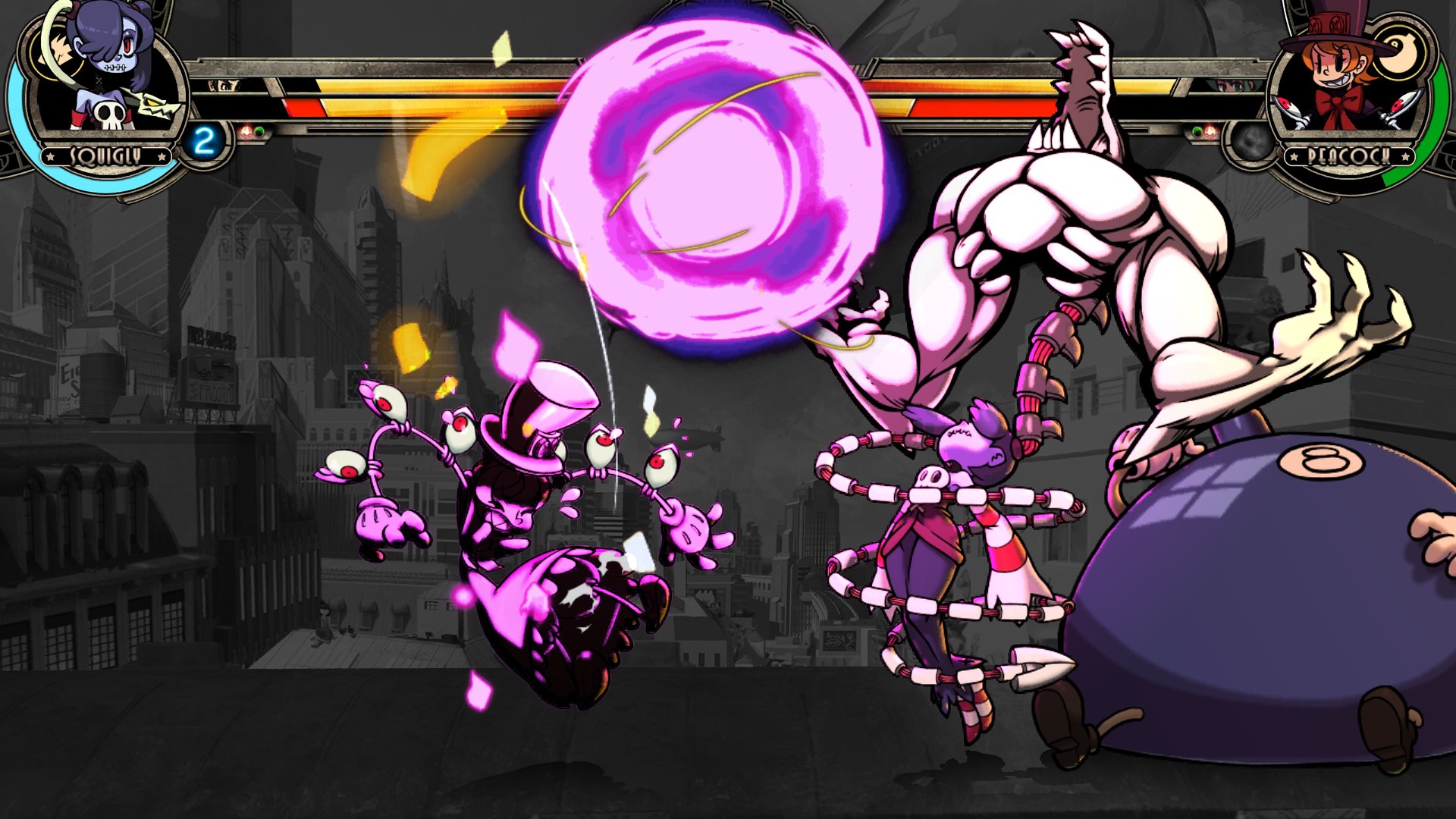 《骷髅女孩：二度返场 Skullgirls: 2nd Encore》Switch美版英文NSP下载 – 含1.0.11补丁+5DLC-小鹏项目网