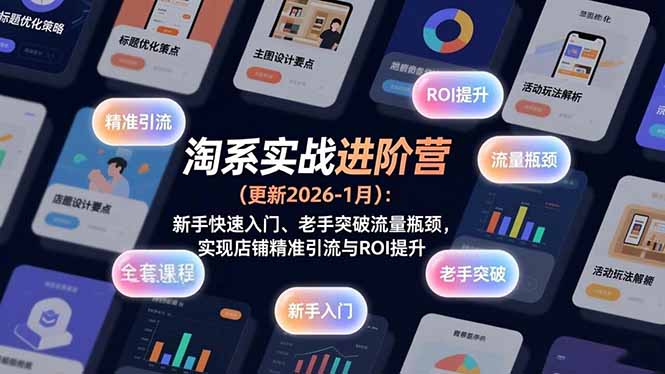 淘系实战进阶营(更新2026-1月-小鹏项目网
