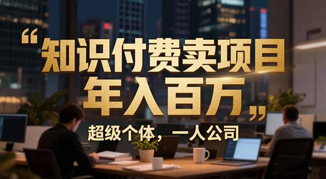 从0到年入百万：超级个体实战心得公开，个人IP×精准引流×成交系统全拆解-小鹏项目网