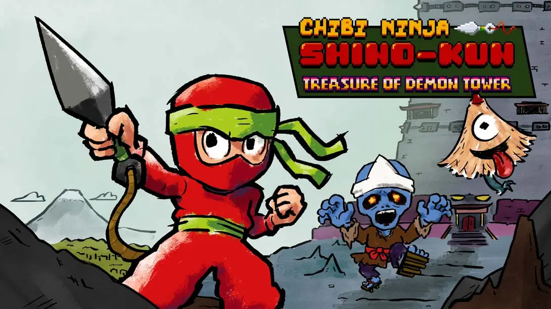 【美版】小忍者志乃君：魔塔宝藏 .Chibi Ninja Shino-kun Treasure of Demon Tower 英语-小鹏项目网