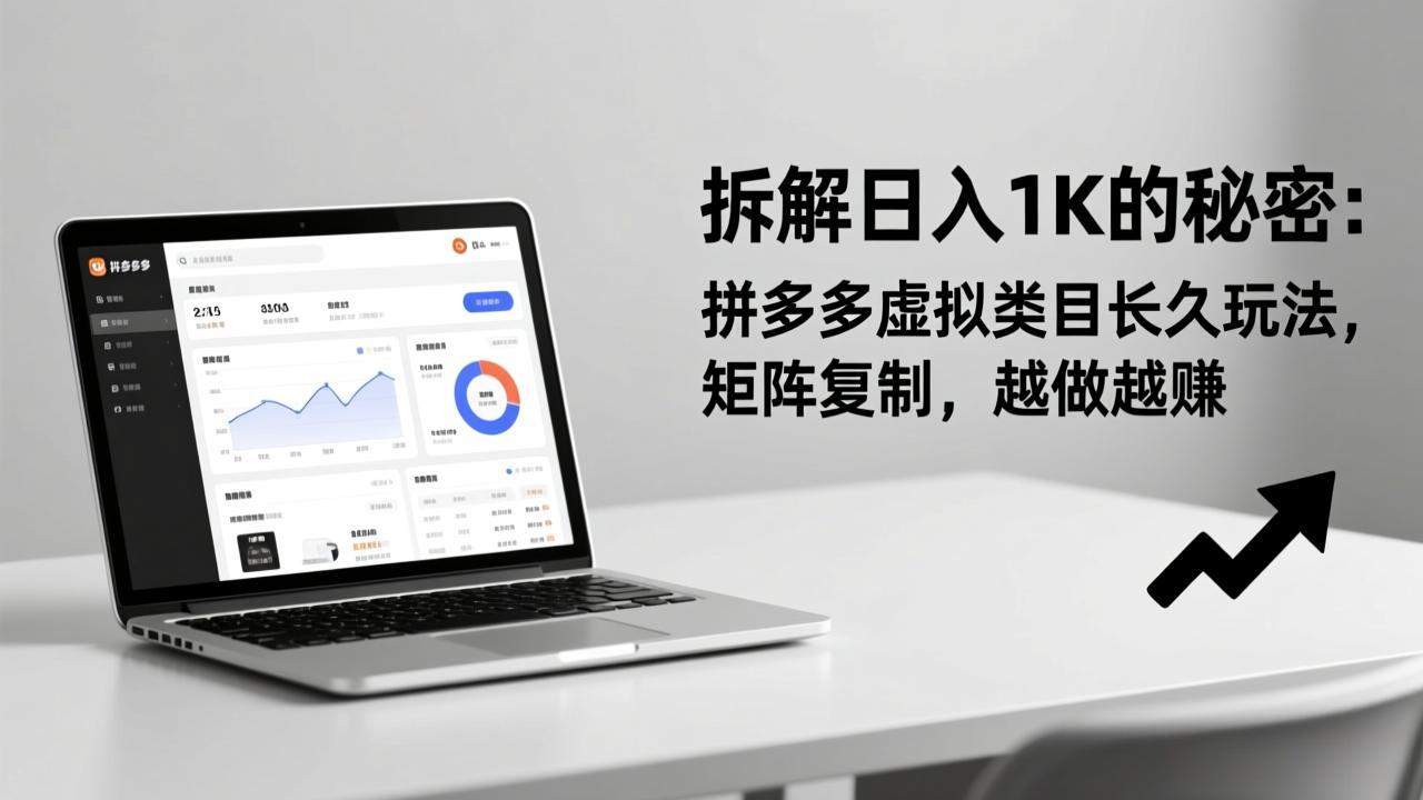 拆解日入 1K 的秘密：拼多多虚拟类目长久玩法，矩阵复制，越做越赚-小鹏项目网