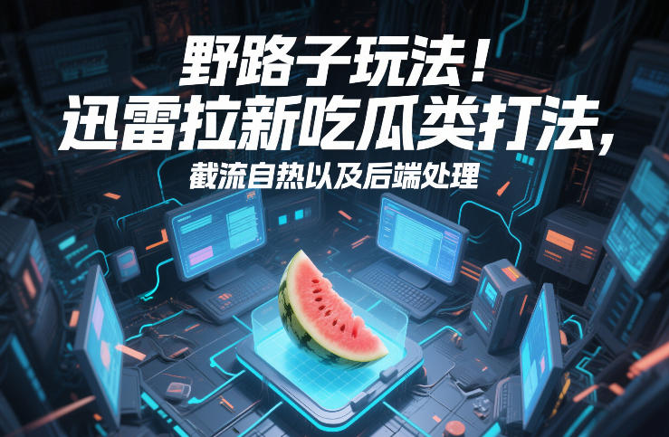 野路子玩法！迅雷拉新吃瓜类打法，截流自热以及后端处理-小鹏项目网