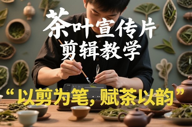 茶叶宣传片剪辑教学，以剪为笔，赋茶以韵，新手也能拍出高级感-小鹏项目网