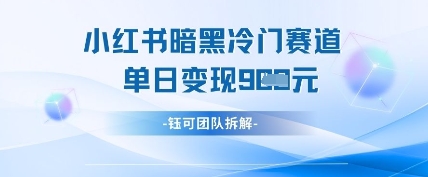 小红书冷门-小鹏项目网