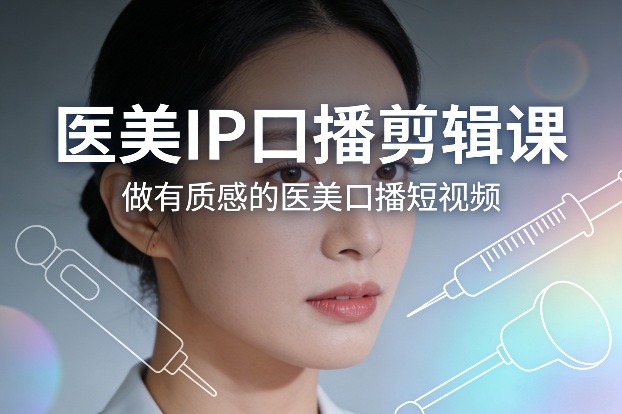 医美IP口播剪辑课，做有质感的医美口播短视频-小鹏项目网