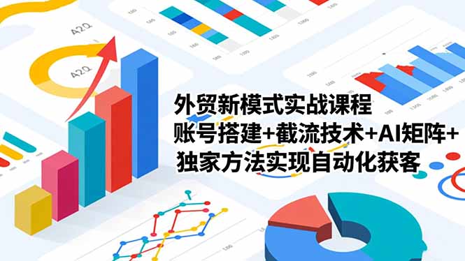 外贸新模式实战课程-更新2月，账号搭建+截流技术+AI矩阵+独家方法实现自动化获客-小鹏项目网