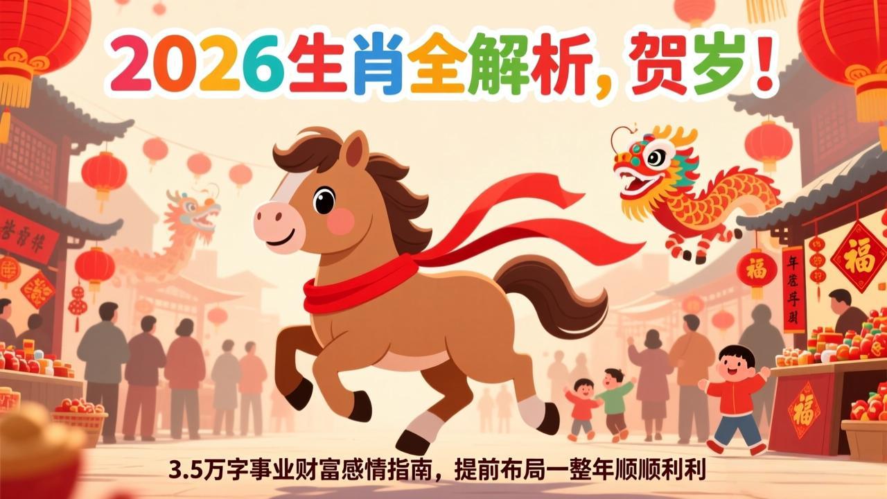 付费文章：贺岁！2026生肖全解析，3.5万字事业财富感情指南，提前布局一整年顺顺利利-小鹏项目网