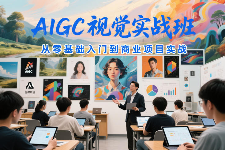 AIGC视觉实战班，从零基础入门到商业项目实战-小鹏项目网