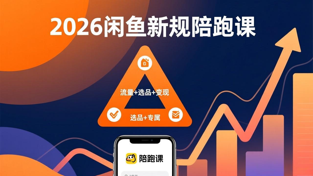 2026闲鱼高阶陪跑课全新上线，带你吃透新规玩转选品流量，从零搭建稳定变现盈利体系-小鹏项目网