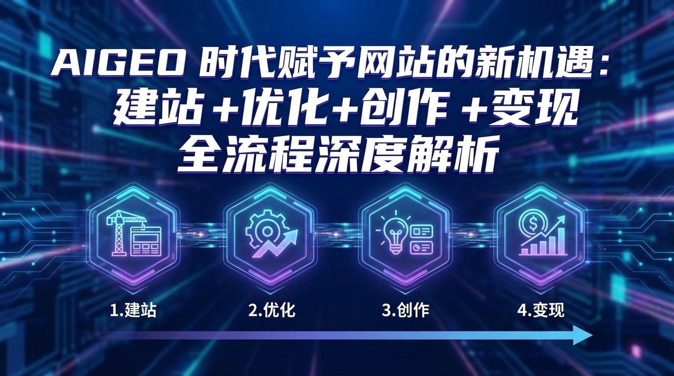 AIGEO+时代赋予网站的新机遇：建站+优化+创作+变现+全流程深度解析-小鹏项目网