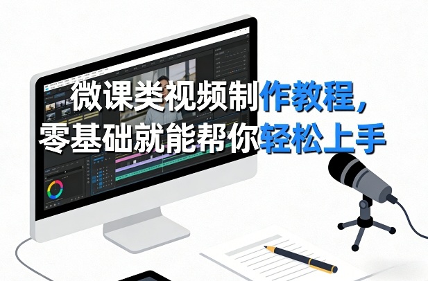 微课类视频制作教程，零基础就能帮你轻松上手-小鹏项目网
