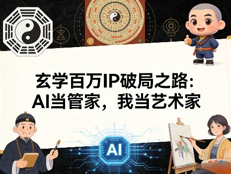 玄学百万IP破局之路：AI当管家，我当艺术家-小鹏项目网