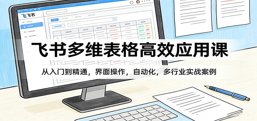 飞书多维表格高效应用课：从入门到精通，界面操作，自动化，多行业实战案例-小鹏项目网