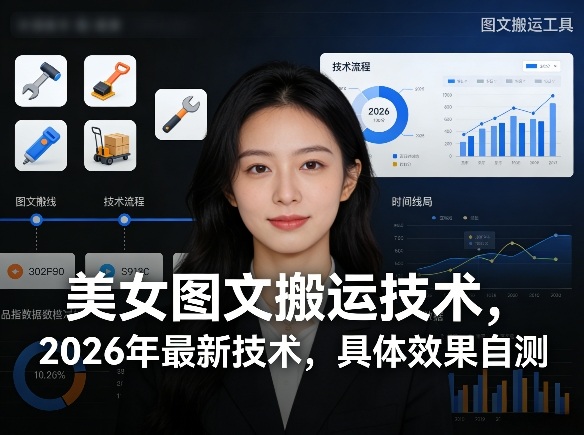 美女图文搬运技术，2026年最新技术，具体效果自测-小鹏项目网
