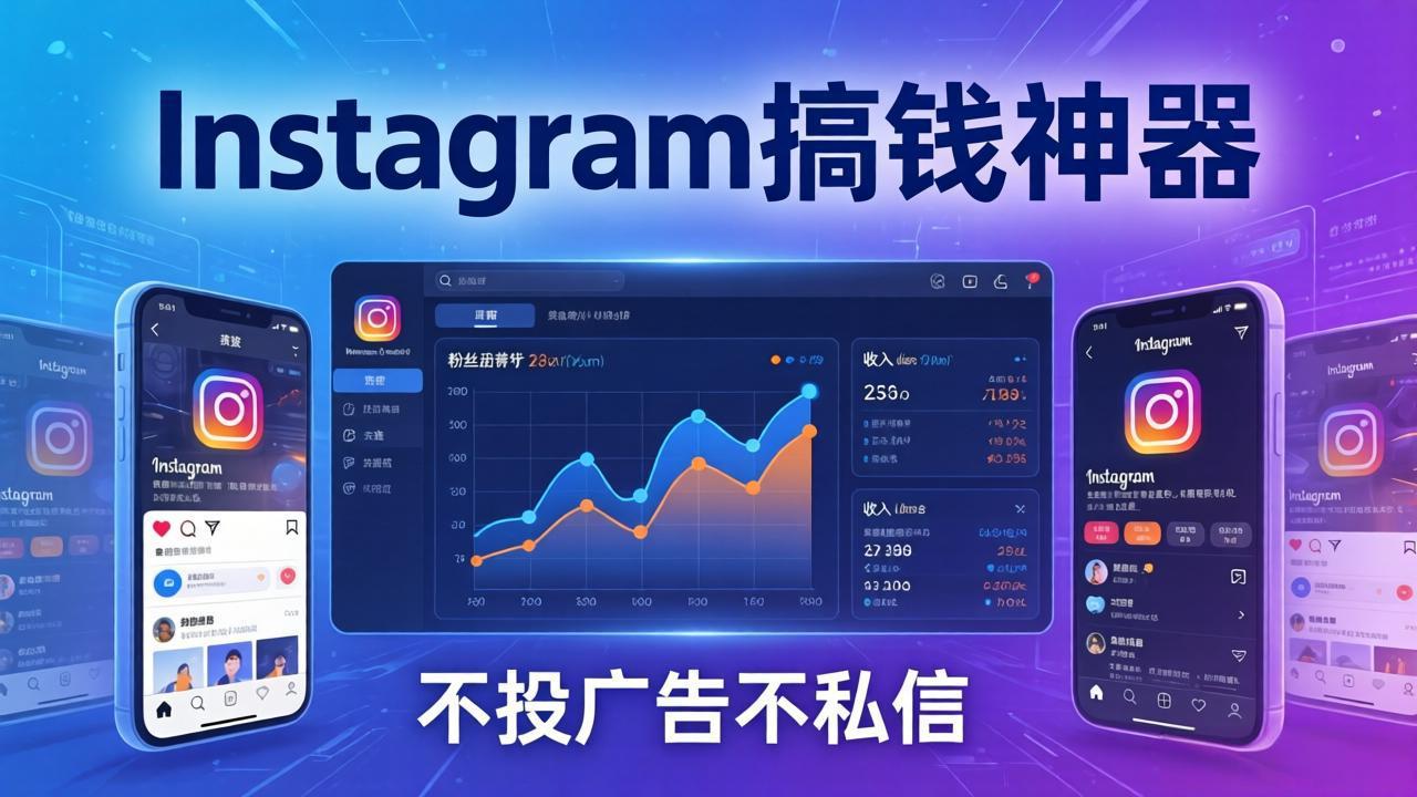 Instagram搞钱神器：月涨6万粉+月入5万刀，不投广告不私信，靠算法+低价产品-小鹏项目网