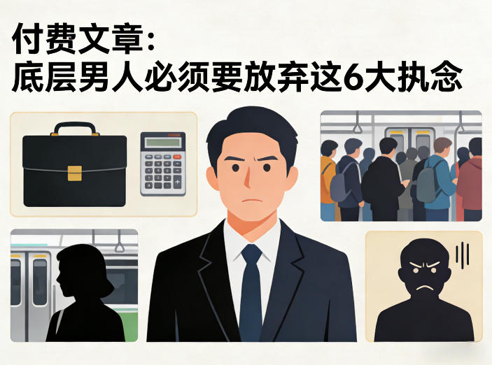 付费文章：底层男人必须要放弃这6大执念-小鹏项目网