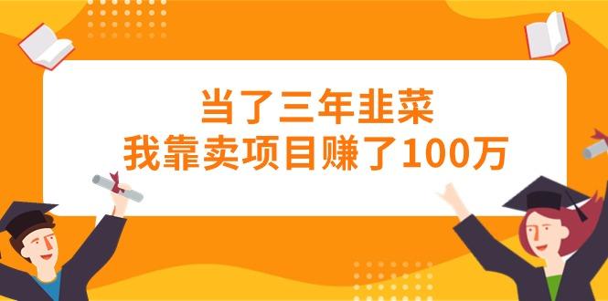 当了三年韭菜我靠卖项目赚了100万-小鹏项目网